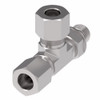 Aeroquip Carbon Steel Flareless Tee Adapter Tube x Tube x Adjustable ORing | B7716X4