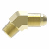Aeroquip Brass SAE 45 Elbow Adapter 45 Degree Male NPTF | 54X10X6