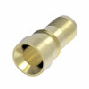Aeroquip Nipple Permanent JIC Brass Straight | NJ-5-B