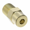 Aeroquip QCAB Adapter Brass Male 1/4T x 1/4 MP | 1868X4X4