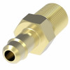 Aeroquip Mini Barb Connector Brass Male Pipe Straight | 1068X6