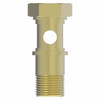 Aeroquip Adapter Brass Straight Male NPT Nickel Push-to-Connect | 1184X1X6