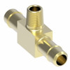Aeroquip Mini Barb Tee Adapter Brass | 1072X6