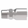 Aeroquip Hose Nipple Assembly 069 E Series Permanent Crimp Straight Male Pipe NPTF Carbon Steel | 06912E-112