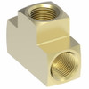 Aeroquip Tee 1/8 Female Pipe Adapter Brass | 3700X2