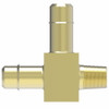 Aeroquip Mini Barb Tee Adapter Brass | 1071X4