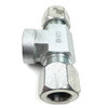 Aeroquip Carbon Steel Flareless Tee Adapter Tube x Tube x Female Pipe on Branch | 7655X12