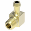 Aeroquip Hose Nipple 057 B Series Brass Reusable 90 Degree Male Pipe NPTF | 05706B-C02