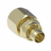Aeroquip Hose Nipple Assembly Swage JIC Female Swivel 37 Degree Straight Brass | NJICSAE-4-B