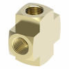 Aeroquip 1/4 Pipe Cross Adapter Brass | 3950X4