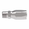 Aeroquip Hose Nipple Assembly Reusable R1AT Straight Male Pipe NPTF Carbon Steel | 10412N-112