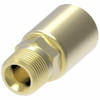 Aeroquip Fitting Permanent Air Brake Brass Hose End Straight Male Pipe NPTF | 33806P-108