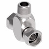 Aeroquip Adapter Tee Female NPSM x Male NPTF Carbon Steel Dura-Kote | 2254-4-8S