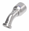 Aeroquip Hose Fitting Permanent 45 degree Split Flange Code 62 -20 | 4S20FHA20