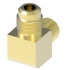 Aeroquip Brass SAE 45 Elbow Adapter 90 Degree with Sealant | 49X4X4Z