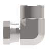 Aeroquip Adapter Elbow 90 degree Female NPSM x Female NPTF Carbon Steel Dura-Kote | 2048-4-8S
