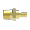 Aeroquip Nipple Perm NPTF Everswage Straight -16 Male NPTF Brass | NM16-16-B
