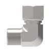 Aeroquip Adapter SAE 37 Elbow 90 Degree Carbon Steel Female Pipe Swivel NPSM x Male Pipe NPTF | 2047-2-4S