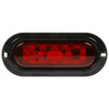 Truck-Lite 60356R Red LED 60 Series Stop Turn Tail Light Oval W/ Black Flange