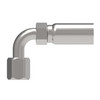 Aeroquip Hose Fitting Steel Swage Female JIC 37 Degree 90 Degree | 90H04-0455S0-0
