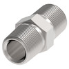 Aeroquip Adapter Straight Male Pipe NPTF x Male Pipe NPTF -12 x -8 Carbon Steel Dura-Kote | 2083-12-8S-BG