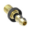 Aeroquip Hose Nipple Assembly Crimp Straight Male 45 Degree Inverted Flare Brass | 4740-4B