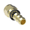 Aeroquip Hose Nipple Assembly Crimp Straight Female 37 Degree Swivel Brass -12 | 4741-12B