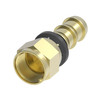 Aeroquip Hose Nipple Assembly Crimp Straight Female 37 Degree Swivel Brass -6 | 4741-6B