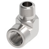 Aeroquip Adapter Elbow 90 Degree Male Pipe NPTF x Female Pipe NPTF -8 Carbon Steel Dura-Kote | 2089-8-8S-BG