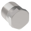 Aeroquip Adapter Plug Straight Male Pipe NPTF -6 Carbon Steel Dura-Kote | 2082-6S-BG