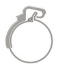 Aeroquip E-Z Clip Size 8 Stainless Steel | 1F40104-08C-BG