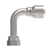 Aeroquip Hose End Crimp 90 Degree Female ORFS Swivel | 1AA16FRC12
