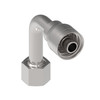 Aeroquip Hose End Crimp 90 Degree Female ORFS Swivel | 1AA8FRC8
