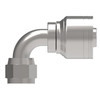 Aeroquip Hose End Crimp 90 Degree Female 37 Degree Swivel | 1AA10FJB12