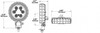 JW Speaker 12-110V Non-Heated LED Work Light with Flood Beam Pattern | 1403291