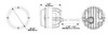 JW Speaker 12-24V DOT/ECE LED High Beam Headlight with Front Position | 0554381