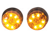 Buyers 8891326 Amber LED Snap-In Strobe Lights w/ 2 Hidden Flashers 25' Cable