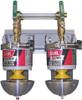 Baldwin Filters 100-MMV Two Marine Diesel Fuel Filter/Water Separators Manifolded with Shut-Off Valves