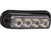 Buyers 8891131 4" LED Surface Mount Strobe Light Clear 19 Flash Patterns