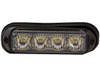 Buyers 8891131 4" LED Surface Mount Strobe Light Clear 19 Flash Patterns