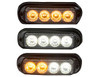 Buyers 8891131 4" LED Surface Mount Strobe Light Clear 19 Flash Patterns