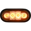 Buyers SL62AO 6-1/2" Oval Amber Emergency LED Strobe Light Multi Flash Tow Truck