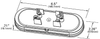 Grote 54682 6" Oval LED Stop Tail Turn Lights with Integrated Backup