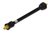 Weasler 14598660 AW35-80 series CV wide angle profile PTO drive shaft with a 1 3/8-6 spline auto-lok tractor and 1 3/8-6 spline quick disconnect