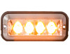 Buyers 8891104 4-7/8" Rectangular Strobe Light 4 LED Amber