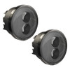 JW Speaker 0346503 Model 239 J2 4" Round Jeep JK LED Turn Signal Pair Smoked