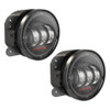 JW Speaker 0554413 Model 6145 J2 4" Round Jeep JK LED Fog Light Pair CarbonFiber