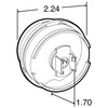 Truck-Lite 30375Y LED 30 Series 2" High Profile 8 Diode Marker Clearance Light