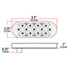 TRUX TLED-OBMCA Clear Amber Turn Signal & Marker Mirror LED Oval Light