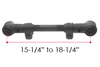 H107 Hutchens Torque Rod Adj(14-3/4-18-1/4), Includes (2) RBT210 Bushings